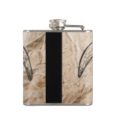 Texas Longhorn Bull Skull Heupfles (Achterkant)