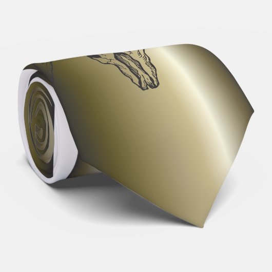 Texas Longhorn Bull Skull Stropdas (Opgerold)