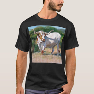 Texas Longhorn Bull Western Kunstschilder T-shirt