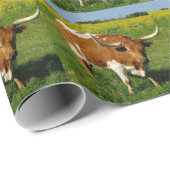 Texas Longhorn Cadeaupapier (Rol Hoek)