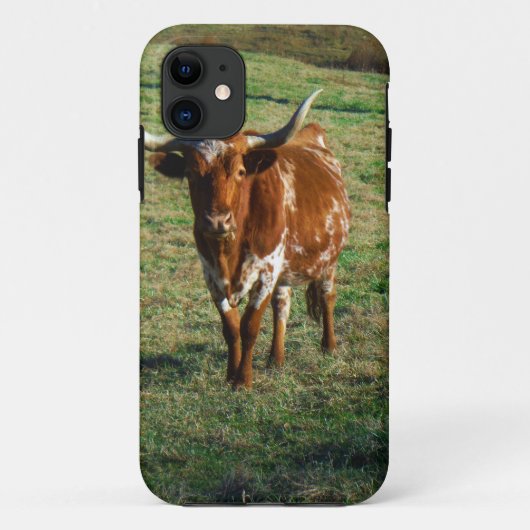 Texas Longhorn Cattle Koe Foto Rustic Case-Mate iPhone Case (Achterkant)