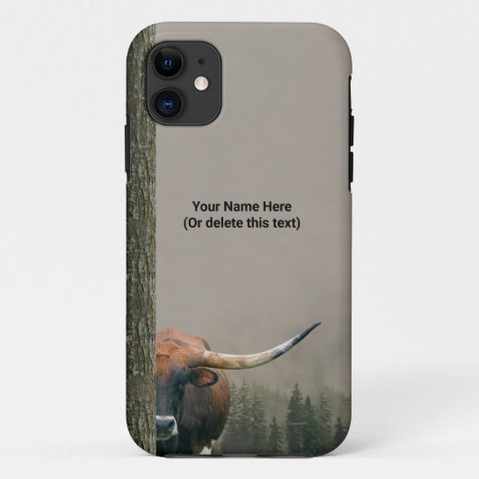 Texas Longhorn Cell Phone Case - iPhone 11 Hoesje (Achterkant)