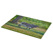Texas Longhorn Cow Art Glass Cutting Board Snijplank (Hoek)