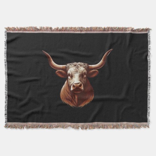 Texas Longhorn Deken (Voorkant)