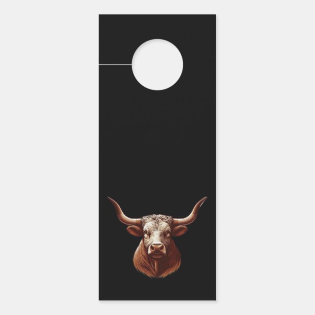 Texas Longhorn Deurhanger (Voorkant)