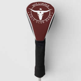 Texas Longhorn Golf Club Speler Naam Golfheadcover