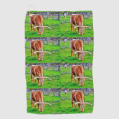 Texas Longhorn Golf Towel Golfhanddoek (Voorkant)