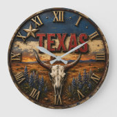 Texas Longhorn Grote Klok (Voorkant)