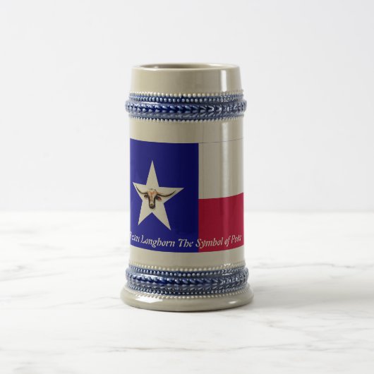 Texas Longhorn het symbool van Power Beer Stein Bierpul (Center)