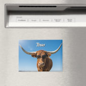 Texas longhorn in een zonnebril magneet (Insitu (Vaatwasser))