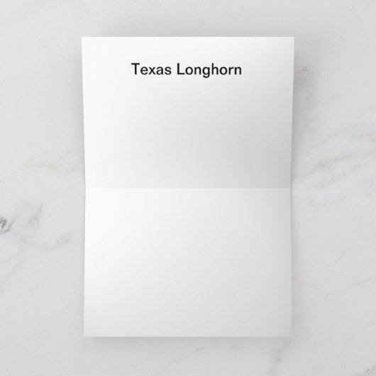 Texas Longhorn Kaart (Binnen)