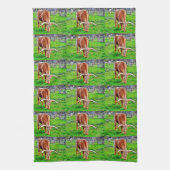 Texas Longhorn Kitchen Towel Theedoek (Verticaal)