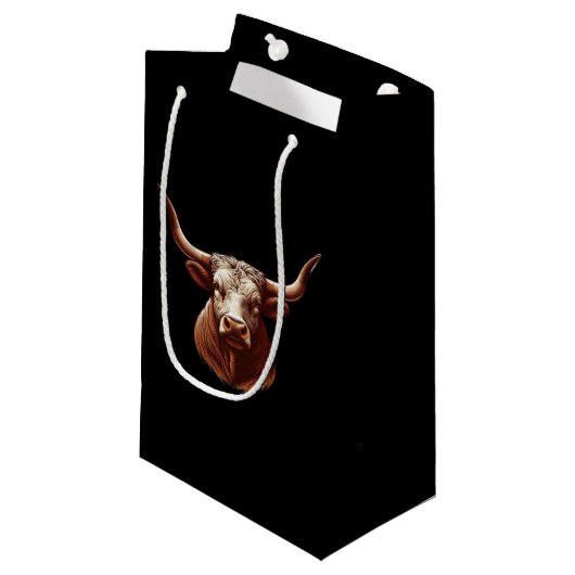 Texas Longhorn Klein Cadeauzakje (Voorkant Gekanteld)