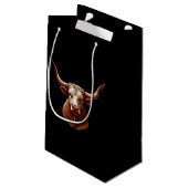 Texas Longhorn Klein Cadeauzakje (Achterkant Gekanteld)