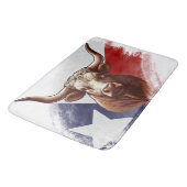 Texas longhorn koe badmat (Gekanteld)