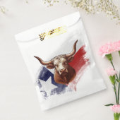Texas longhorn koe bedankzakje (Gezegeld)