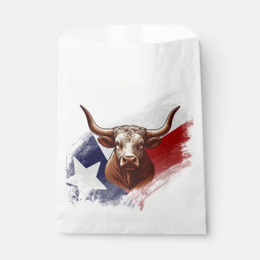 Texas longhorn koe bedankzakje (Voorkant)