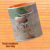 Texas Longhorn Koe Boerderij Art Sinaasappel Mok