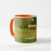 Texas Longhorn Koe Boerderij Fan Mok Cup (Voorkant links)