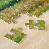 Texas Longhorn Koe Boerderij Style Art Puzzel Legpuzzel (Zijkant)