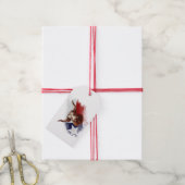 Texas longhorn koe cadeaulabel (Met Touw)