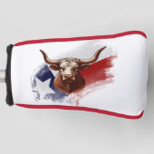 Texas longhorn koe golfheadcover (Voorkant)