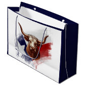 Texas longhorn koe groot cadeauzakje (Voorkant Gekanteld)