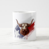 Texas longhorn koe grote koffiekop (Voorkant)