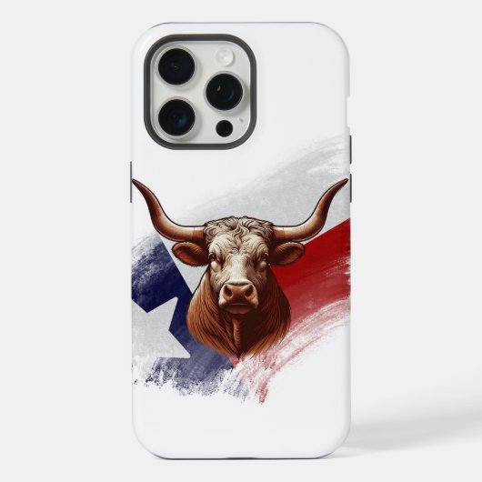 Texas longhorn koe iPhone hoesje (Achterkant)