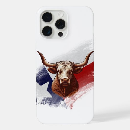 Texas longhorn koe iPhone hoesje (Achterkant)