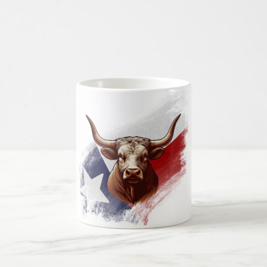 Texas longhorn koe koffiemok (Center)