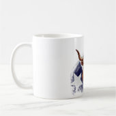 Texas longhorn koe koffiemok (Links)