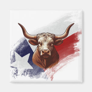 Texas longhorn koe magneet