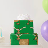 Texas Longhorn Koe met Ster Cadeaupapier