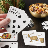 Texas Longhorn Koe met Ster Pokerkaarten (Insitu)