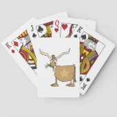 Texas Longhorn Koe met Ster Pokerkaarten (Achterkant)