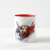 Texas longhorn koe mok (Midden)