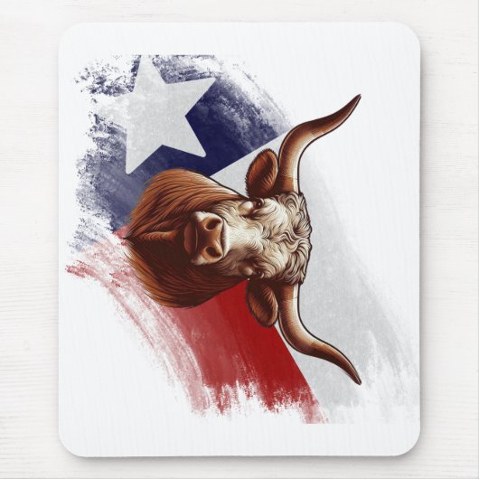 Texas longhorn koe muismat (Voorkant)