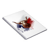 Texas longhorn koe notitieboek (Rechterzijde)