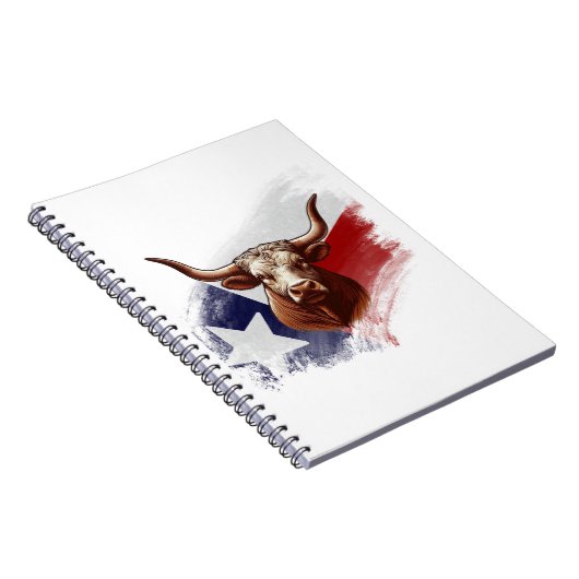 Texas longhorn koe notitieboek (Rechterzijde)