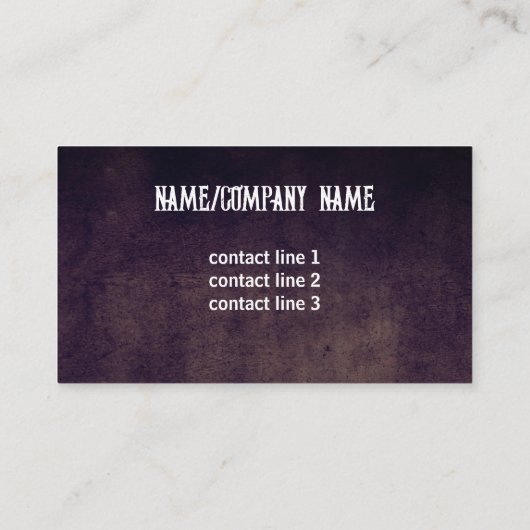 Texas longhorn koe rustiek land op maat bruin visitekaartje (Achterkant)