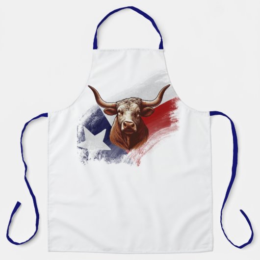Texas longhorn koe schort (Voorkant)