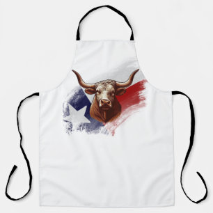 Texas longhorn koe schort
