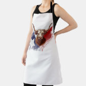 Texas longhorn koe schort (Insitu)