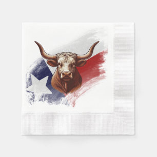 Texas longhorn koe servet