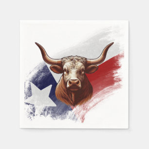 Texas longhorn koe servet