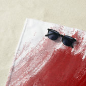 Texas longhorn koe strandlaken (In situ)