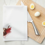 Texas longhorn koe theedoek (Quarter Fold)