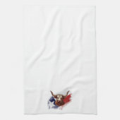 Texas longhorn koe theedoek (Verticaal)