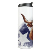 Texas longhorn koe thermosbeker (Gedraaid links)